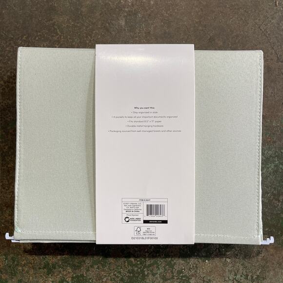 Hanging File Extra Capacity 4 Pocket Linen 2 Pack Standard Size - Picture 3 of 5